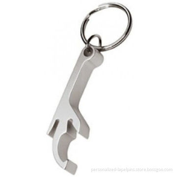 Simple Stainless Steel Bottle Opener Keychains For Souvenir Gifts And Kitchen Utensils